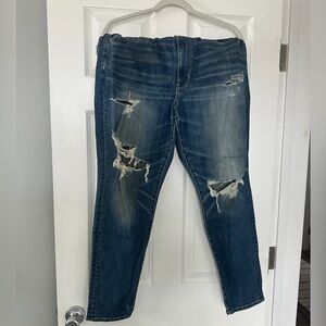 American Eagle Outfitters Blue Super Stretch Jeans